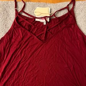 Jodifl lattice burgundy tank